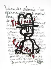 Mr. Clear by Phillip Smith III, 2007, silkscreen on 320 gram Coventry Rag paper, sold Aug 2020