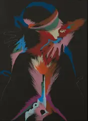 Fire by Marisol Escobar, 1983-84, lithograph, sold Aug 2020