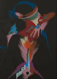 Fire by Marisol Escobar, 1983-84, lithograph, sold Aug 2020