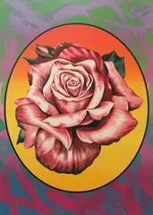 Forever Blossom by John Newsom, 2012, silkscreen in 34 colors on 320 gram Coventry Rag paper, sold Aug 2020