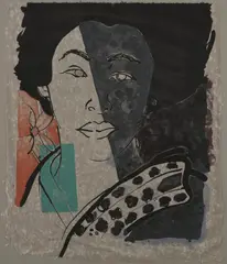 Hiroko by Robert Kushner, lithograph in colors on handmade Japanese paper, sold Aug 2020