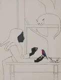 Fifth Season III by Will Barnet, 1977, serigraph on foil paper, sold Aug 2020