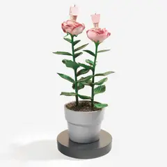 Untitled (Houseplant) by James Grashow, wood, cardboard, and paint on wooden base, sold Aug 2020