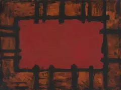 Untitled (Composition I) by David Rankin, acrylic on paper, sold Aug 2020