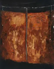 Untitled (Composition III) by David Rankin, acrylic on paper, sold Aug 2020