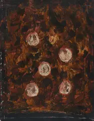 Untitled (Composition II) by David Rankin, acrylic on paper, sold Aug 2020