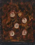 Untitled (Composition II) by David Rankin, acrylic on paper, sold Aug 2020