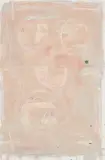 Untitled (Pale pink on white) by David Rankin, 1990, watercolor on paper, sold Aug 2020