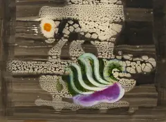 Untitled (Composition I) by Benoît Gilsoul, gouache and wash on paper, sold Aug 2020