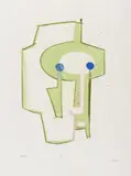 Masque by Benoît Gilsoul, pastel on paper, sold Aug 2020