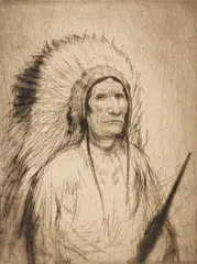 Spotted Bird by Henry Ziegler, etching, sold Aug 2020