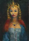 Portrait of Vivian Leigh by Clara Klinghoffer, oil on canvas, sold Aug 2020