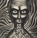 Untitled (Portrait of a man) by Lynd Ward, woodblock on paper mounted to mat, sold Aug 2020