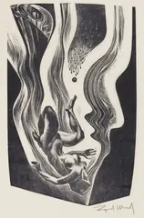 Untitled (Fertility) by Lynd Ward, woodblock on paper mounted to mat, sold Aug 2020