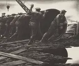 Untitled (Pipeline construction) by Edward Arthur Wilson, 1942, lithograph, sold Aug 2020