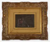 Untitled (Native American chief relief) by Henry Farny, bronze, sold Aug 2020