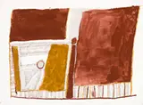 Pumpuni Jilamara by Kutuwulumi Purawarrumpatu, 2002, natural earth pigments with synthetic binder on paper, sold May 2019