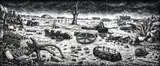 Untitled by Peter Booth, 2002, charcoal and casein on two sheets of paper signed and numbered verso: BOOTH / 38, offered Jun 2019