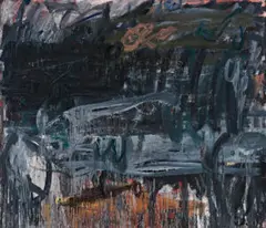Plai Iii by Aida Tomescu, 1990, oil on canvas signed, dated and inscribed verso: Plai III – ’90 / A.TOMESCU bears inscription verso: ‘PLAI III’ AIDA TOM, sold Jun 2019