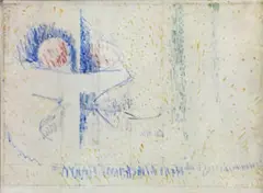 Still Life Study by Godfrey Miller, c.1939 - 48, oil, pencil, pen and ink on canvas bears inscription lower left: JH 301, sold Jun 2019