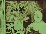 Island Girl by Ray Crooke, gouache on paper on board, sold Sep 2019