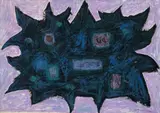 Abstract by John Coburn, 1960, pastel on paper signed and dated lower right: Coburn / 60, sold Oct 2019