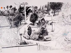 Lindfield Gardens by Brett Whiteley, 1978, colour screenprint with offset lithography edition: 29/80 signed lower right: Brett Whiteley bears artists stamp and num, sold Oct 2019
