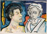 Untitled Fig. 100 by Juan Davila, 2013, ink and gouache on paper signed, dated and inscribed below image: Fig. 100 Juan Davila 2013, offered Oct 2019