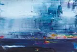 Lake Repulse In Blue by Geoffrey Dyer, 2014, oil on linen, sold Feb 2020
