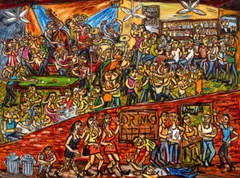 The Bar by Pasquale Giardino, 2006, oil on canvas, offered Feb 2020