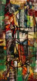 The Passion by Thomas Gleghorn, 1958, oil on composition board, sold Feb 2020