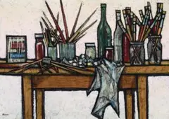 Studio Still Life No. 2 by Michael Shannon, c.1958, oil on composition board, offered Apr 2020