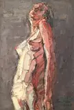 Standing Nude by Jun Chen, 2007, oil on canvas, sold Apr 2020