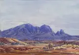Mount Sonder by Albert Namatjira, c.1950s, watercolour on paper, sold Apr 2020