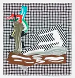 Brushstroke On Canvas by Roy Lichtenstein, 1989, colour lithograph, sold May 2020