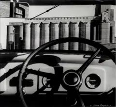 Silos Through Windscreen by Max Dupain, 1935 (printed 1970s), silver gelatin photograph, sold Jun 2020