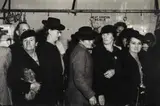 Meat Queue by Max Dupain, 1946, silver gelatin photograph, sold Jun 2020