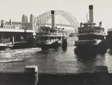 Circular Quay (With Two Ferries) by Max Dupain, 1947, silver gelatin photograph, sold Jun 2020