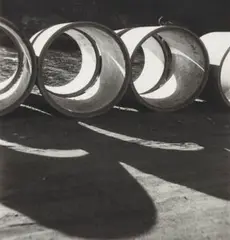 Drainpipes by Olive Cotton, 1937 (printed 1991), silver gelatin photograph, sold Jun 2020