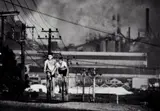 Newcastle Steel Works by David Moore, 1963, silver gelatin photograph, sold Jun 2020