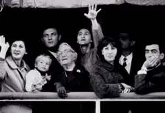 Migrants Arriving In Sydney by David Moore, 1966, silver gelatin photograph, sold Jun 2020