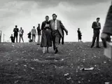 Punters, Warwick Farm by Jeff Carter, 1954, selenium toned black and white photograph, sold Jun 2020