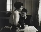 Self-Portrait In A Mirror With Pat, Paris by Lewis Morley, 1959, silver gelatin photograph, sold Jun 2020