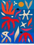 Deep Blue Sea by John Coburn, gouache and synthetic polymer paint on paper, sold Aug 2020