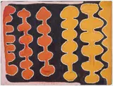 Untitled by Jarinyanu David Downs, 1988, natural earth pigments and synthetic polymer paint on composition board, offered Dec 2020