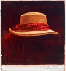 Evening – My Egyptian Hat by Tim Storrier, 1990, synthetic polymer paint on board, sold Mar 2021