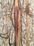 The Blasted Tree by Clifton Pugh, 1975, oil on canvas, sold Mar 2021