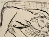 Nude (From An Incredible Night Dream) by Joy Hester, c.1946-47, brush and ink on paper, sold Mar 2021
