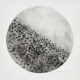 Circle Landscape, Upwey by Fred Williams, 1965 – 66, etching, engraving, drypoint and mezzotint on Arches paper, sold Mar 2021
