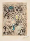 Composition Fantastique (Fantastic Composition) by Marc Chagall, 1976, colour lithograph on Arches paper (definitive version), sold Aug 2021